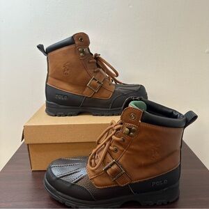 Polo Ralph Lauren Colbey Mid II Boots, Size 4, Youth, Kids, Two-Tone